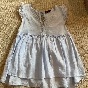 Zara blue blouse